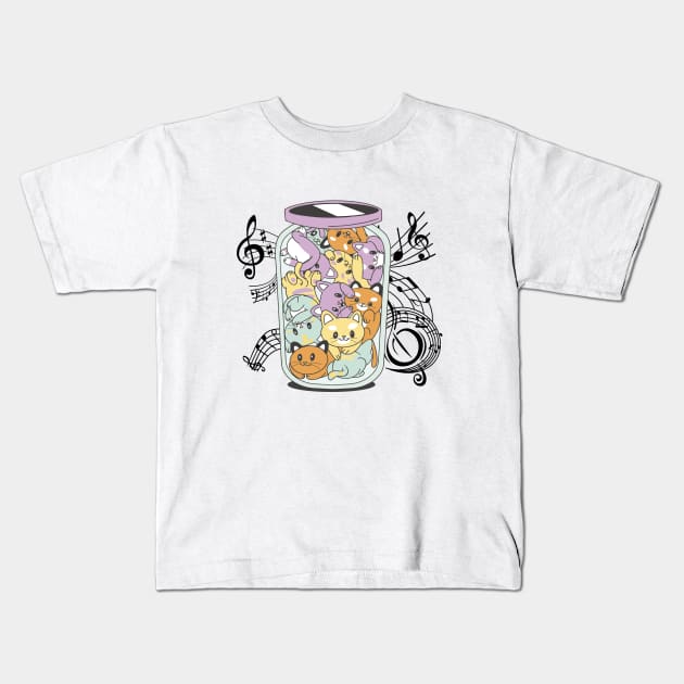 Cat Anti Depressant Kids T-Shirt by ArtRoute02